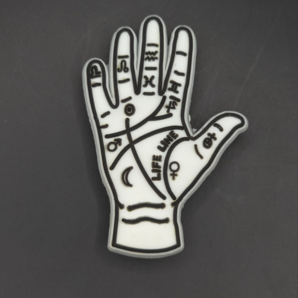(5/$15) Hand Life Symbol Croc Charm